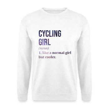Radfahren - Unisex Pullover - Weiß - Vorne