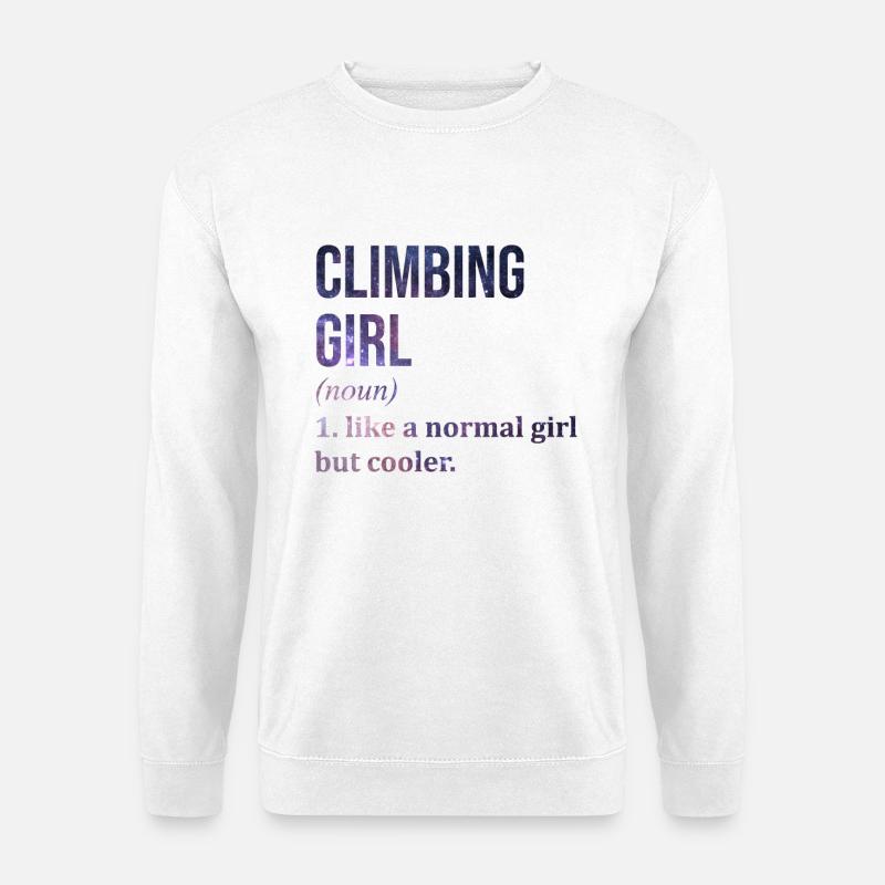Klettern - Unisex Pullover - Weiß