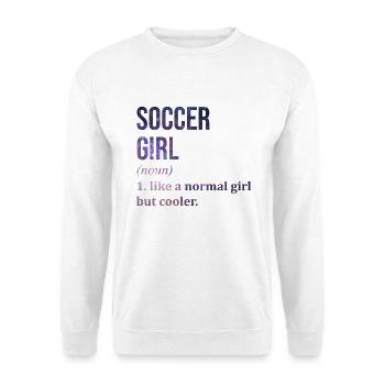 football - Sweat-shirt Unisexe - blanc - Devant