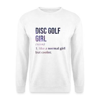 Discgolf - Unisex Pullover - Weiß - Vorne