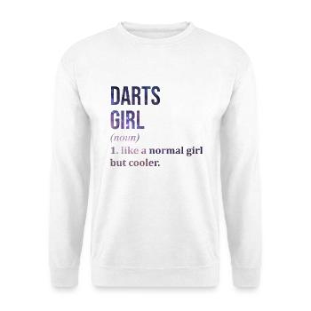Darts Darts Darts - Unisex Sweatshirt - white - Front