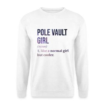 Stabhochsprung - Unisex Pullover - Weiß - Vorne