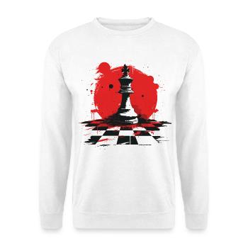 Chess Pieces Graphics - Unisex Sweatshirt - white - Front