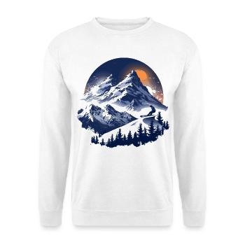 Snowboarding Graphics - Unisex Sweatshirt - white - Front