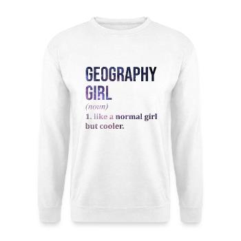Geografie - Unisex Pullover - Weiß - Vorne