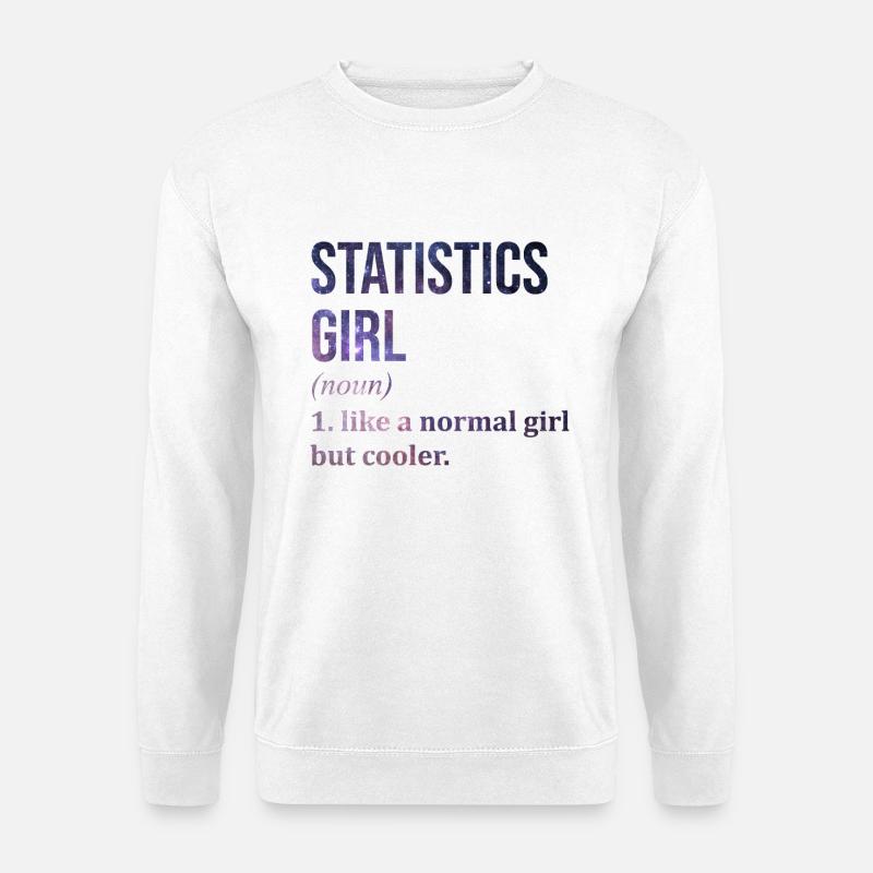 Statistics - Unisex Sweatshirt - white