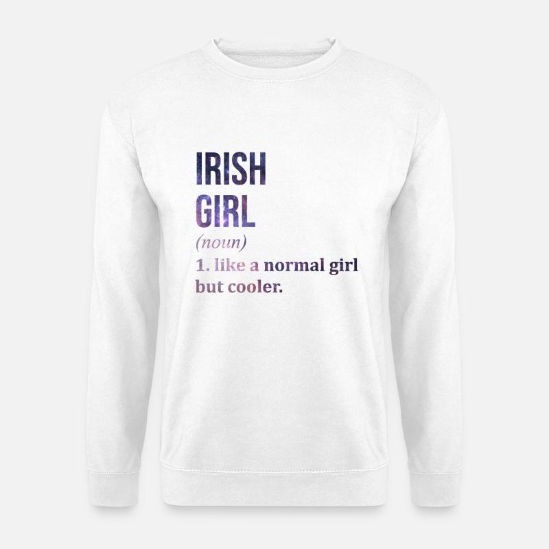 Irland - Unisex Pullover - Weiß