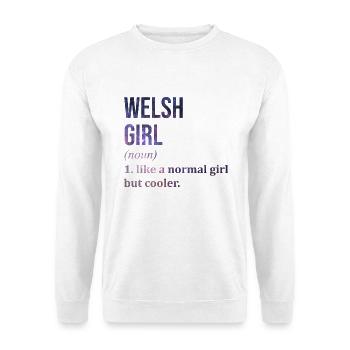 Wales - Unisex Pullover - Weiß - Vorne