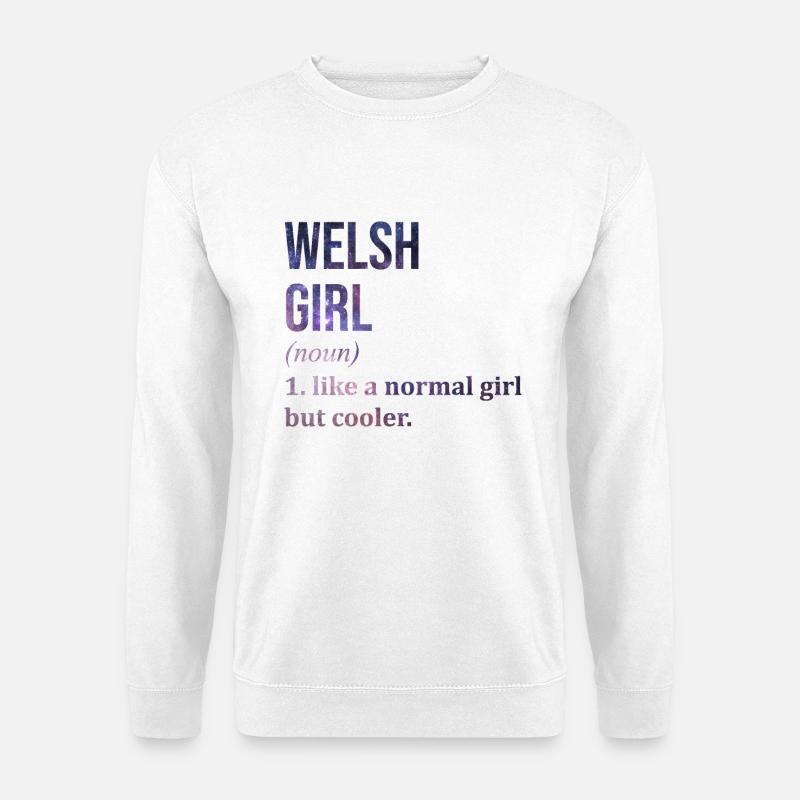 Wales - Unisex Pullover - Weiß