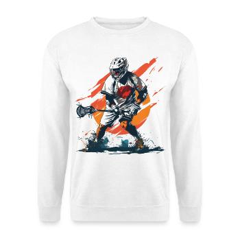 Lacrosse player - Unisex Sweatshirt - white - Front