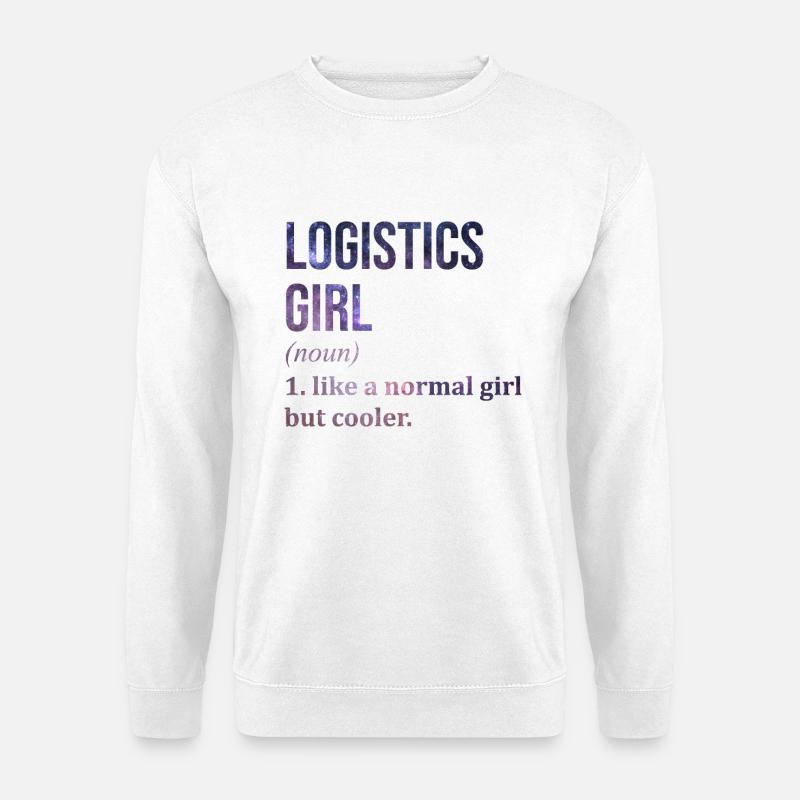 Logistik - Unisex Pullover - Weiß