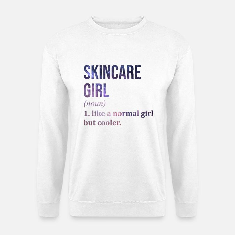 Hautpflege - Unisex Pullover - Weiß