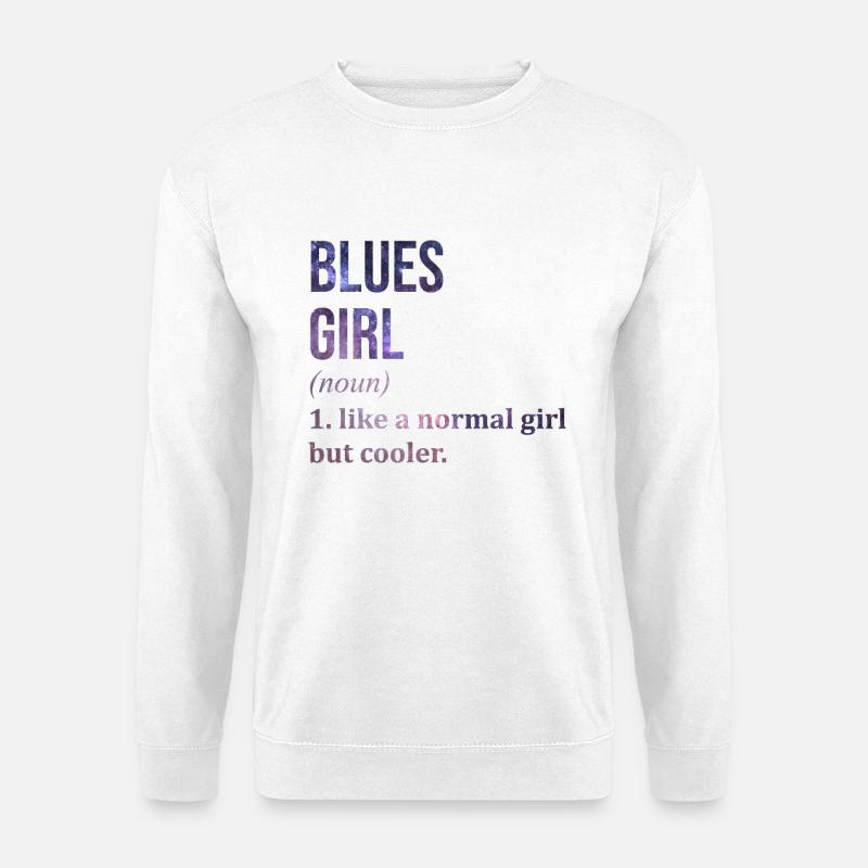 Blues - Unisex Pullover - Weiß
