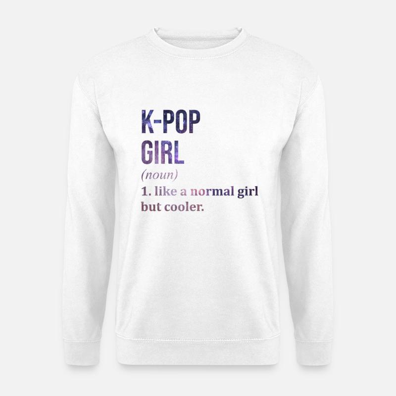 k pop - Unisex Pullover - Weiß