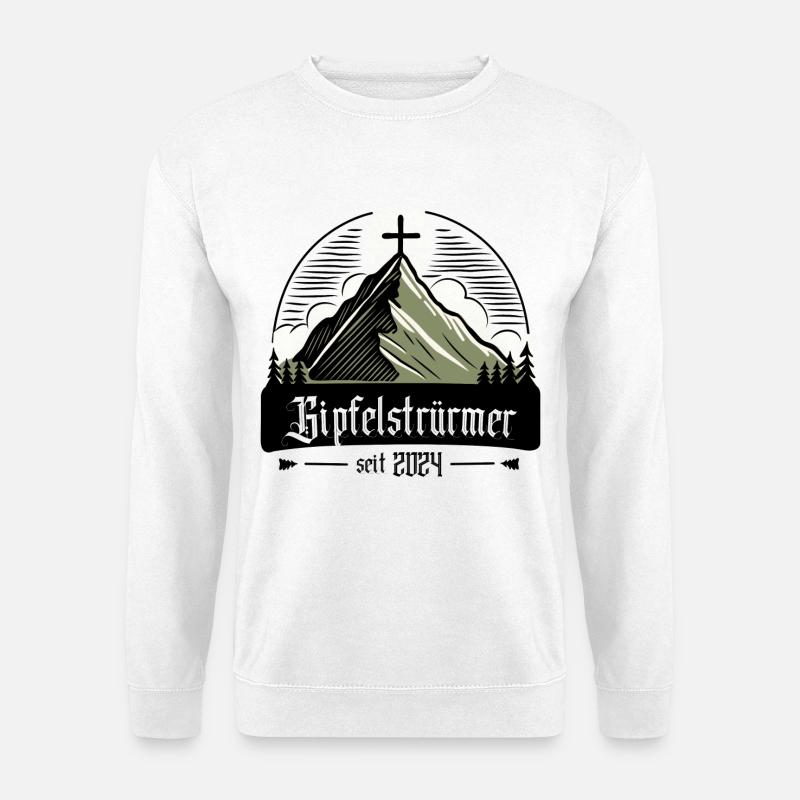 Gipfelwanderer - Bergsteiger 2024 - Unisex Pullover - Weiß