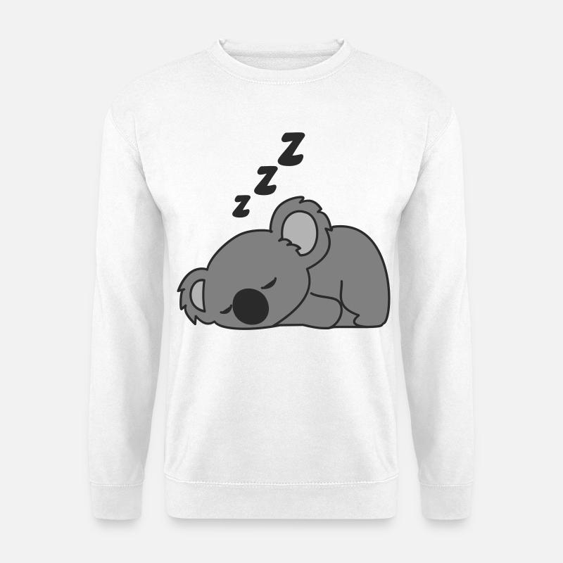 sleepy koala - Unisex Pullover - Weiß