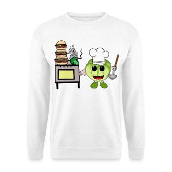 Cabbage Kitchen Cooking Amateur Chef Host Chefs - Unisex Sweatshirt - white - Front