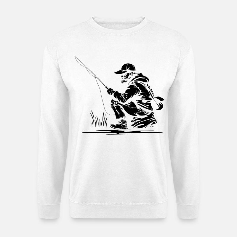 Angler - Unisex Pullover - Weiß