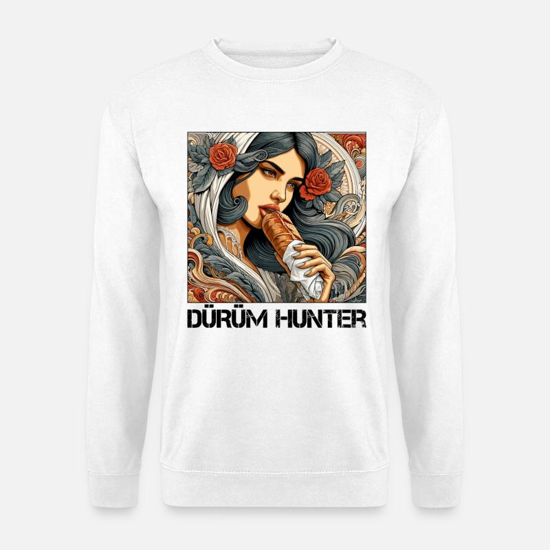 Dürüm Jäger Kebab Geschenk - Unisex Pullover - Weiß
