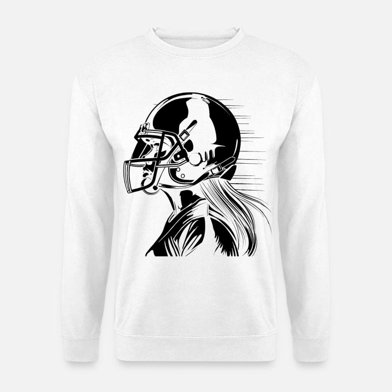 Footballspielerin - Unisex Pullover - Weiß