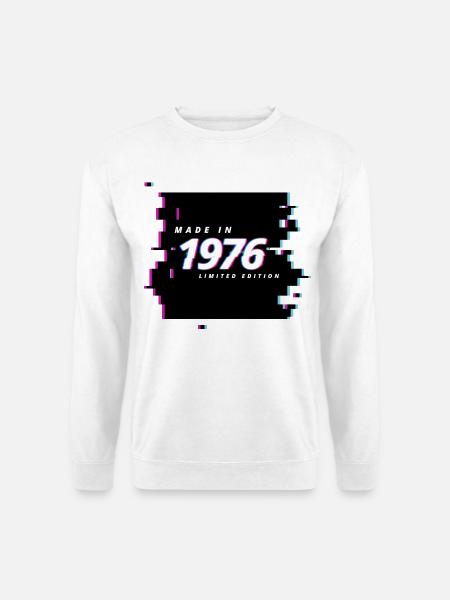 T-Shirt Baujahr 1976 - Unisex Pullover - Weiß