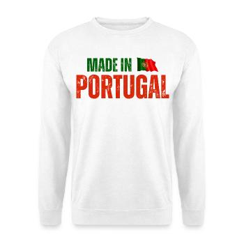 Hergestellt in Portugal, portugiesischer Stolz - Unisex Pullover - Weiß - Vorne