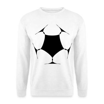 Forme du drone - Sweat-shirt Unisexe - blanc - Devant