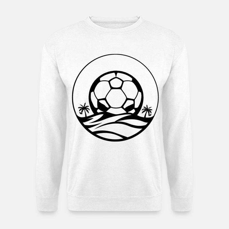 Fußball Zeichnung - Unisex Pullover - Weiß