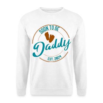 Soon to Be Daddy Geschenk für werdende Väter bunt - Unisex Pullover - Weiß - Vorne