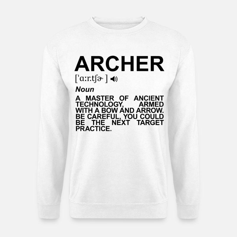 Bogenschütze Bedeutung - Unisex Pullover - Weiß
