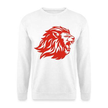 The King of the Animals (red) - Unisex Sweatshirt - white - Front