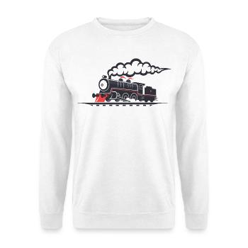 Chemin de fer - Sweat-shirt Unisexe - blanc - Devant