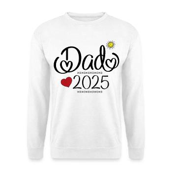 Dad 2025 - Unisex Sweatshirt - white - Front