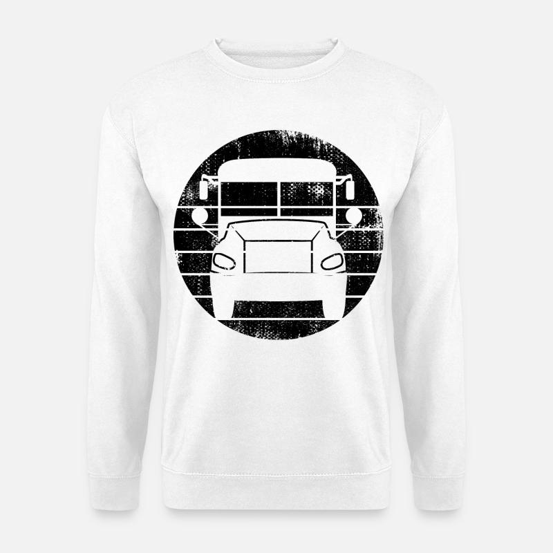 Bus Skizze - Unisex Pullover - Weiß