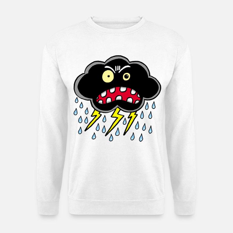 Sturmwolke Manga - Unisex Pullover - Weiß