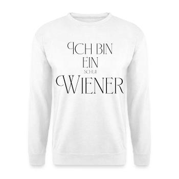 Ich bin ein (Schla) Wiener - Unisex Pullover - Weiß - Vorne