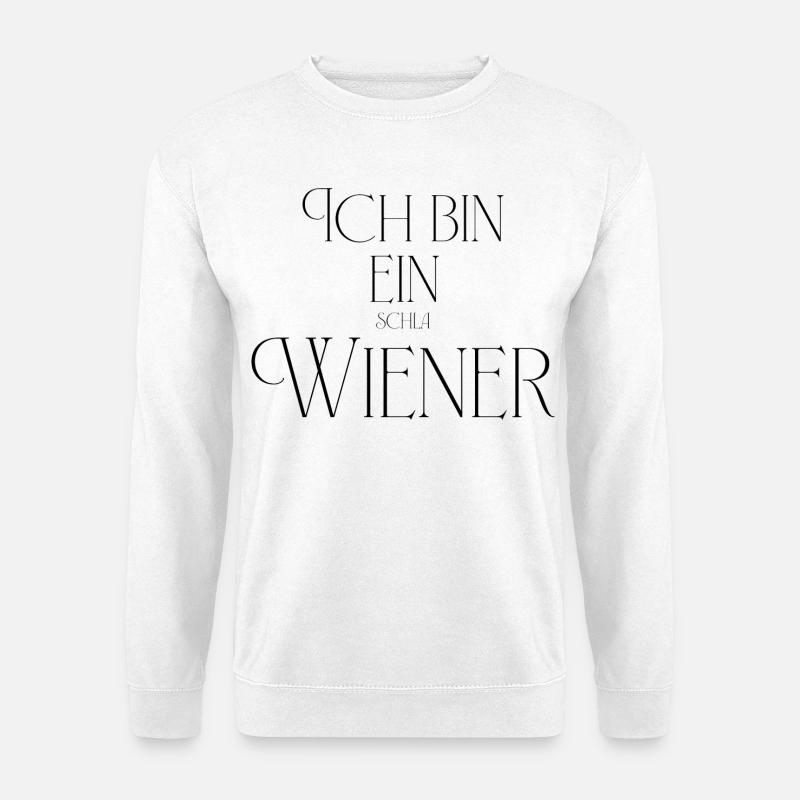 Ich bin ein (Schla) Wiener - Unisex Pullover - Weiß