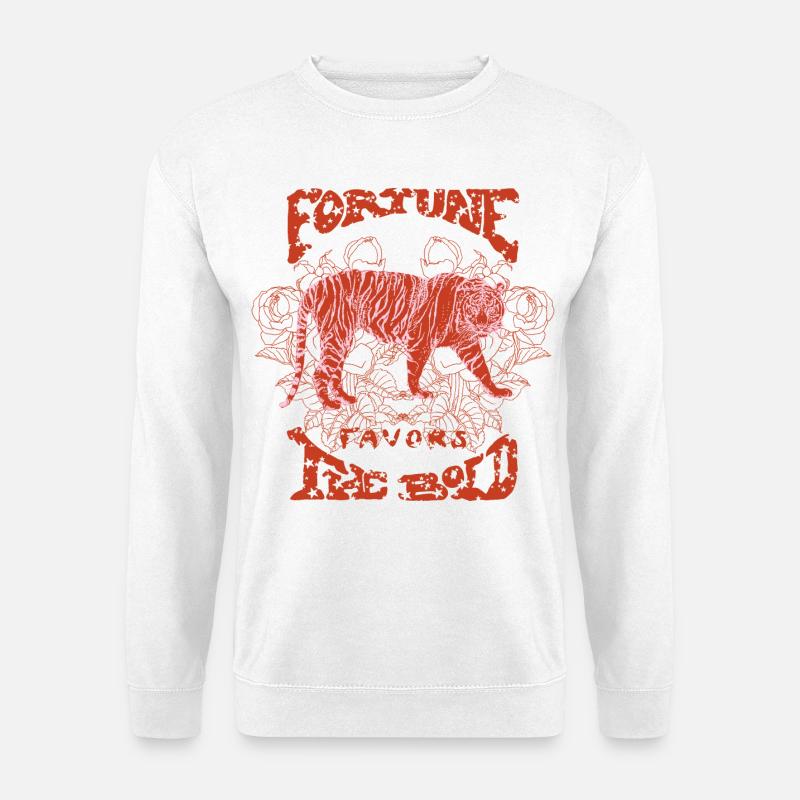FORTUNE FAVORS THE BOLD - Unisex Sweatshirt - white