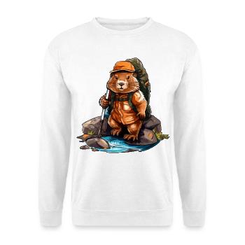 Castor Randonnée / Alpiniste Castor - Sweat-shirt Unisexe - blanc - Devant