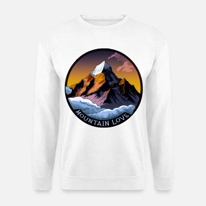 Mountain Love - Unisex Pullover - Weiß