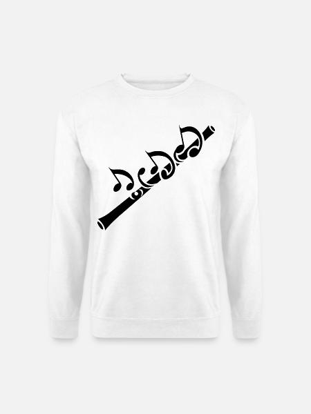 Flute music - Unisex Sweatshirt - white