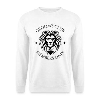Groom's Club - Members Only - Unisex Sweatshirt - white - Front