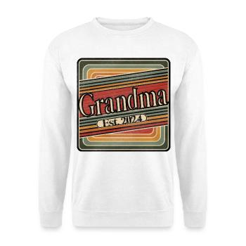Grandma EST 2024 Rétro - Sweat-shirt Unisexe - blanc - Devant