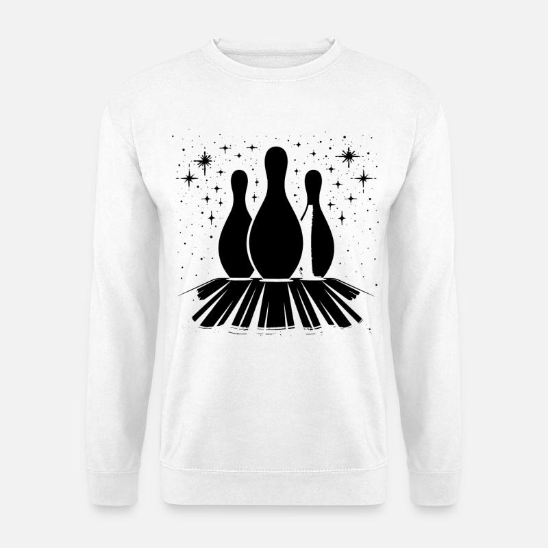 Kegeln Bowling - Unisex Pullover - Weiß