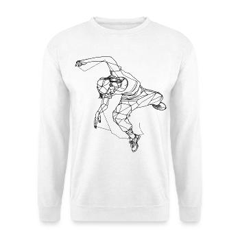 Breakdancer Sketch - Unisex Sweatshirt - white - Front