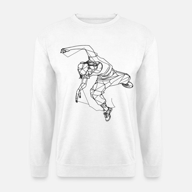 Breakdancer Sketch - Unisex Sweatshirt - white