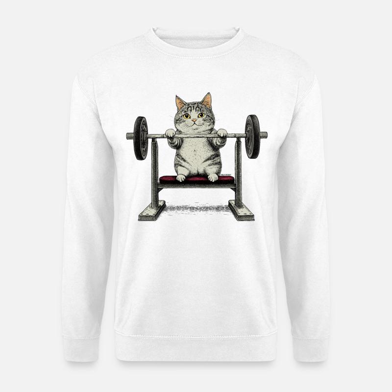 Fit Cat - Unisex Pullover - Weiß