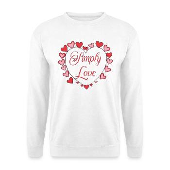 Simply Love - Unisex Sweatshirt - white - Front