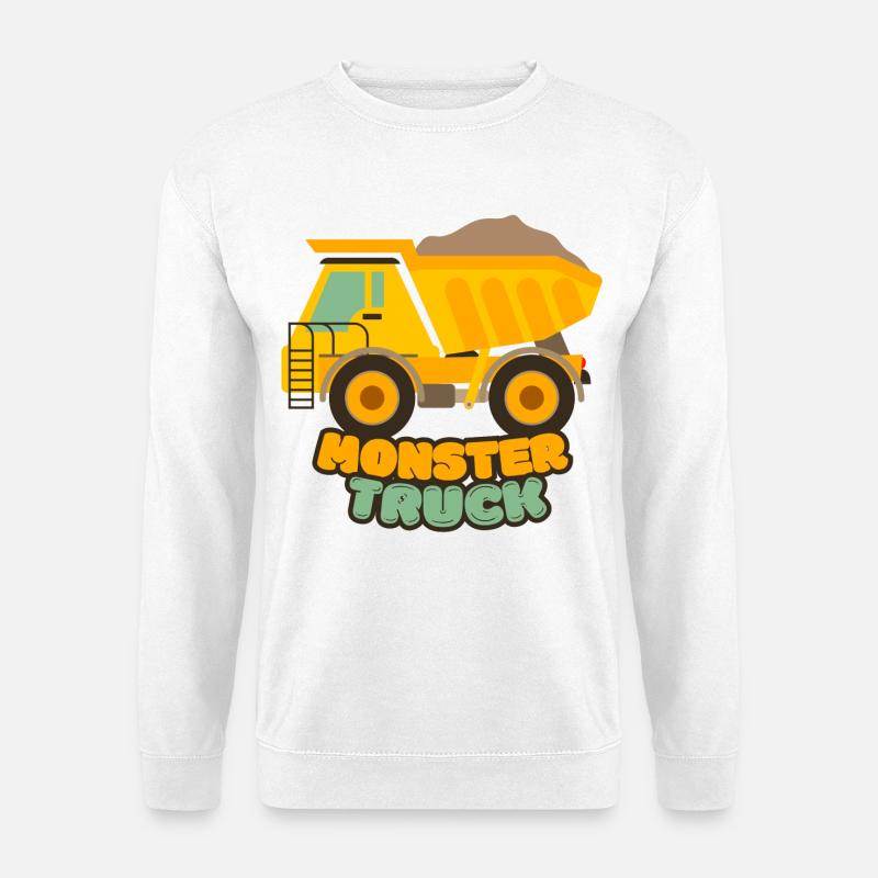 Monstertruck - Unisex Pullover - Weiß
