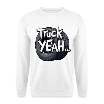 Truck Yeah! - Unisex Pullover - Weiß - Vorne